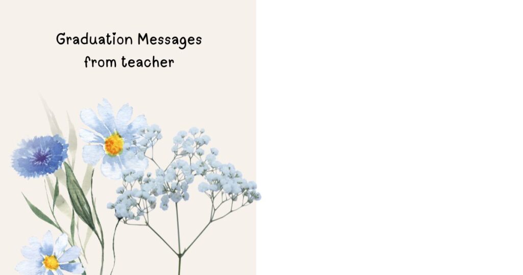 Graduation Messages from teacher