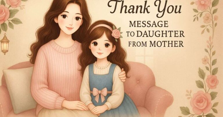 Thank You Messages for Daughter from Mom