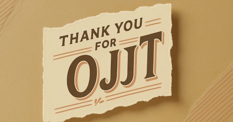 thank you message for ojt