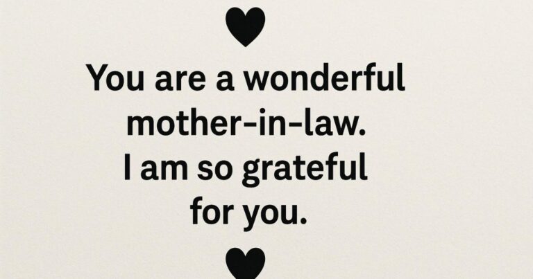 sweet messages for mother-in-law