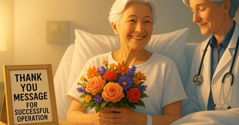 thank you message for successful operation