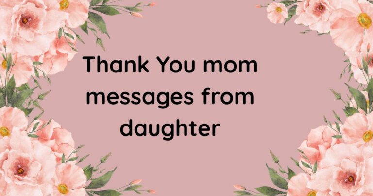 thank you mom messages from daughter