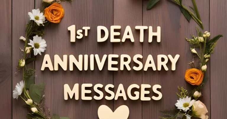 1st Death Anniversary Messages