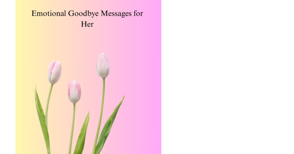 Emotional Goodbye Messages for Her