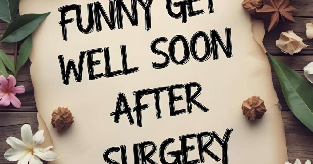 Funny Get Well Soon Messages After Surgery