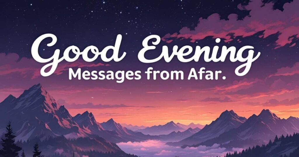 Good Evening Messages from Afar