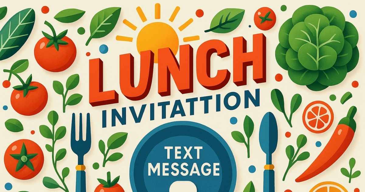 Lunch Invitation Text Message