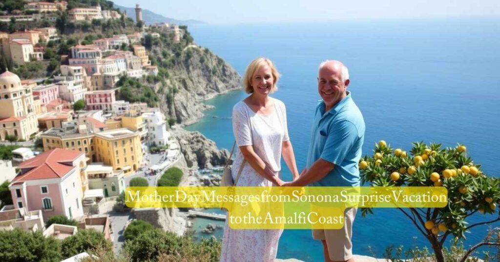 Mother Day Messages from Son on a Surprise Vacation to the Amalfi Coast