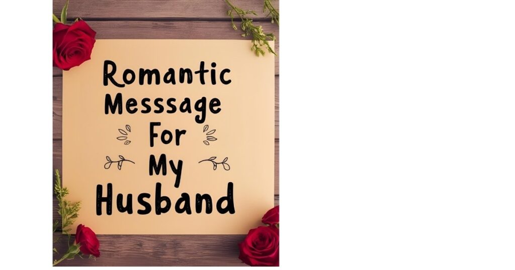 Romantic Message For My Husband