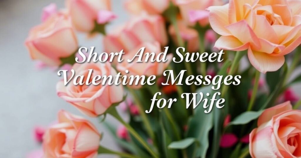 Short And Sweet Valentine Messages for Wife