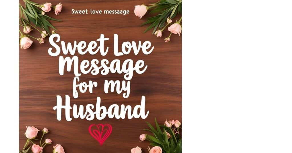 Sweet Love Message For My Husband