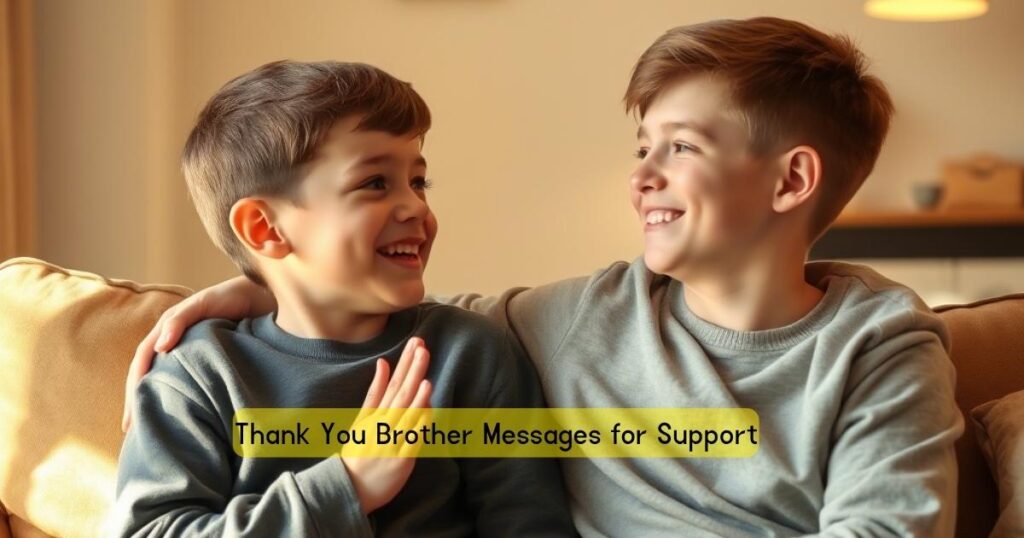 Thank You Brother Messages for Support