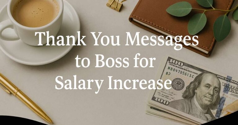 Thank You Messages to Boss for Salary Increase