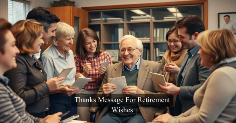 Thanks Message For Retirement Wishes