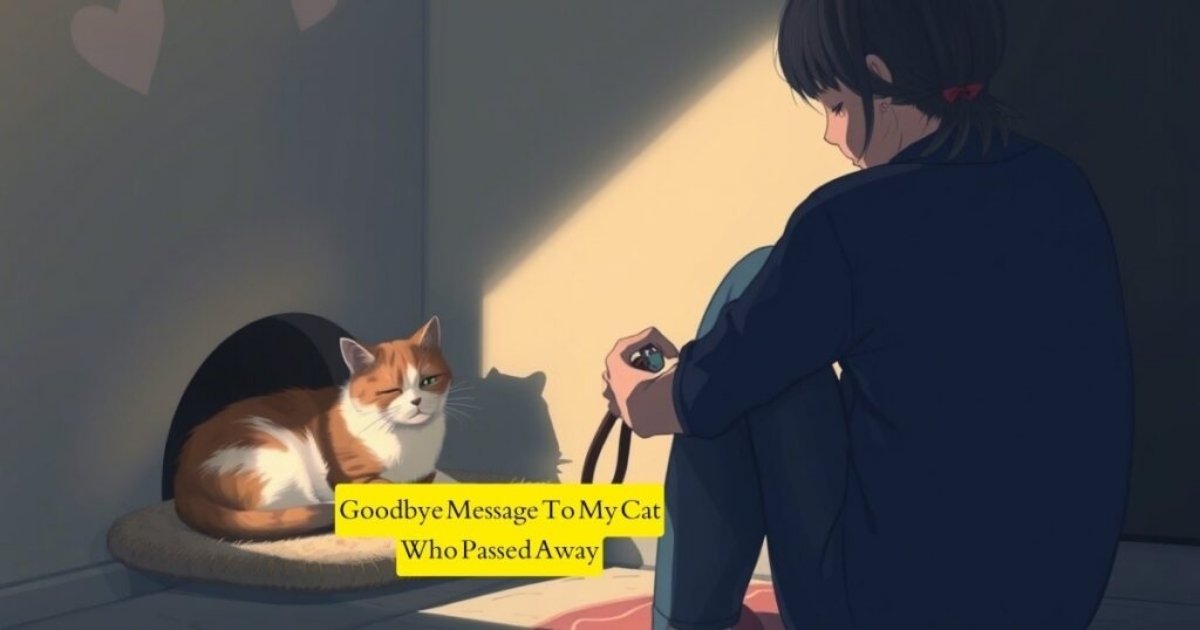 Goodbye Message To My Cat Who Passed Away