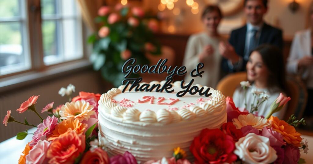 What To Write On A Cake for Farewell?