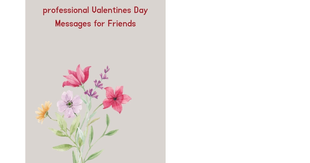 professional Valentines Day Messages for Friends