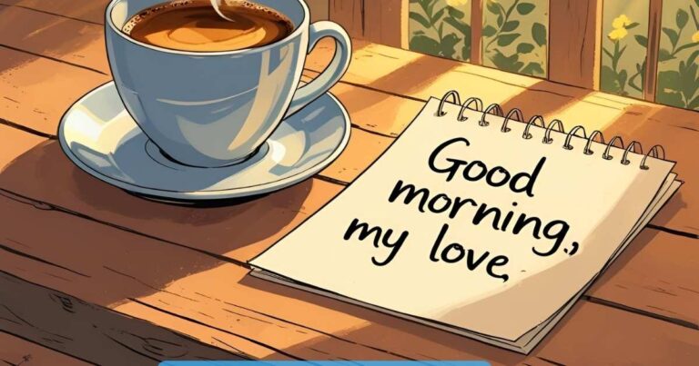35 good morning message to my husband When He’s Far Away