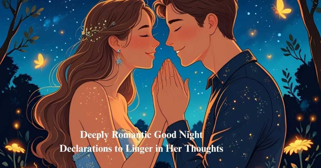 Deeply Romantic Good Night Declarations to Linger in Her Thoughts