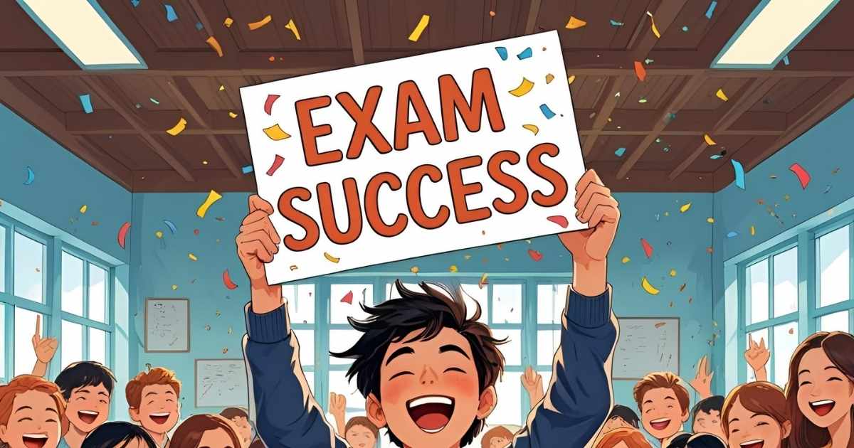 Exam Success Message