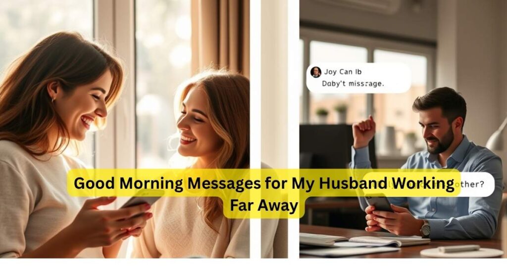 Good Morning Messages for My Husband Working Far Away
