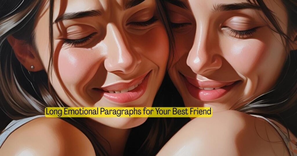 Long Emotional Paragraphs for Your Best Friend
