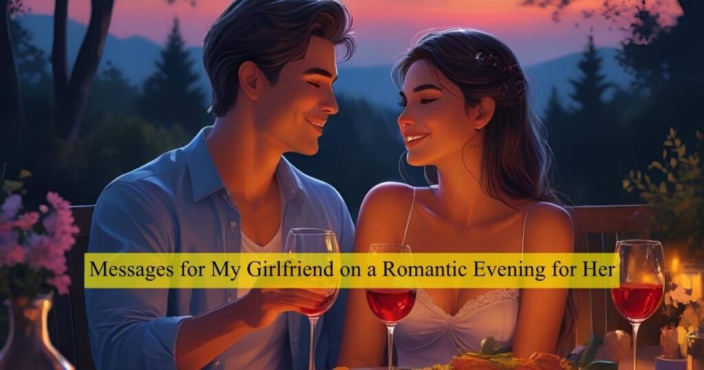 Messages for My Girlfriend on a Romantic Evening for Her