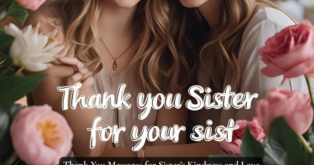 Simple and Sweet Thank You Messages for Your Sister