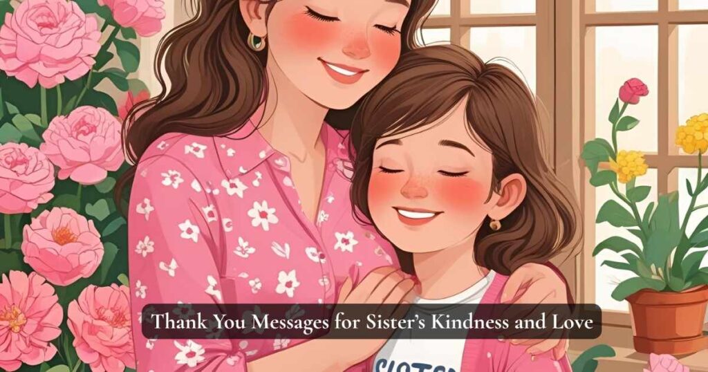 Thank You Messages for Sister’s Kindness and Love
