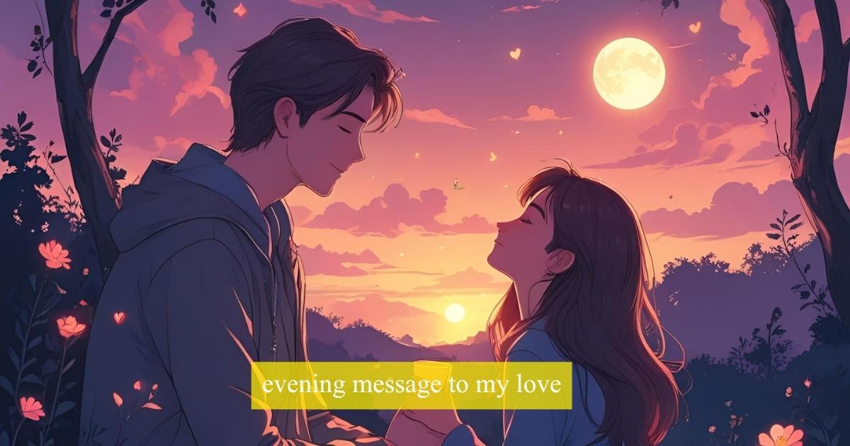 evening message to my love