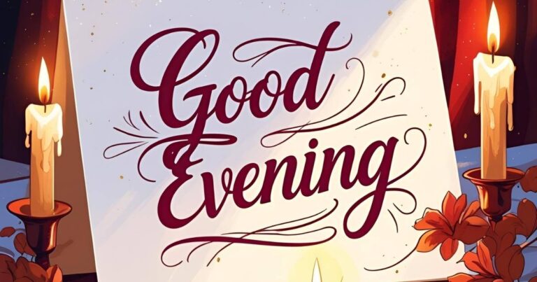 good evening message for a special person