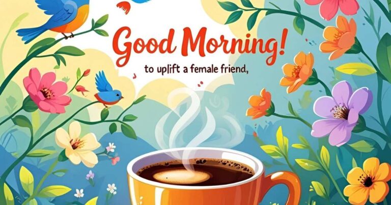 good morning message for a female friend