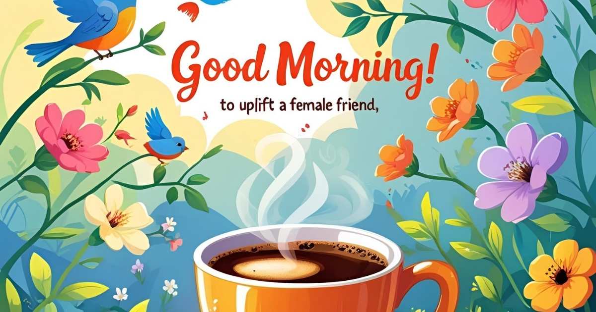 good morning message for a female friend