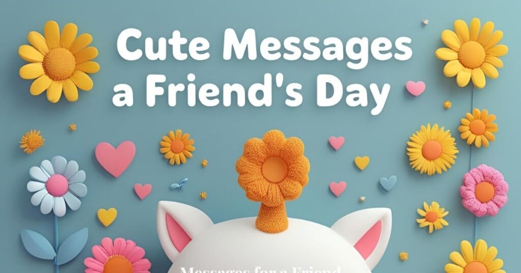 Cute Messages to Brighten a Friend’s Day