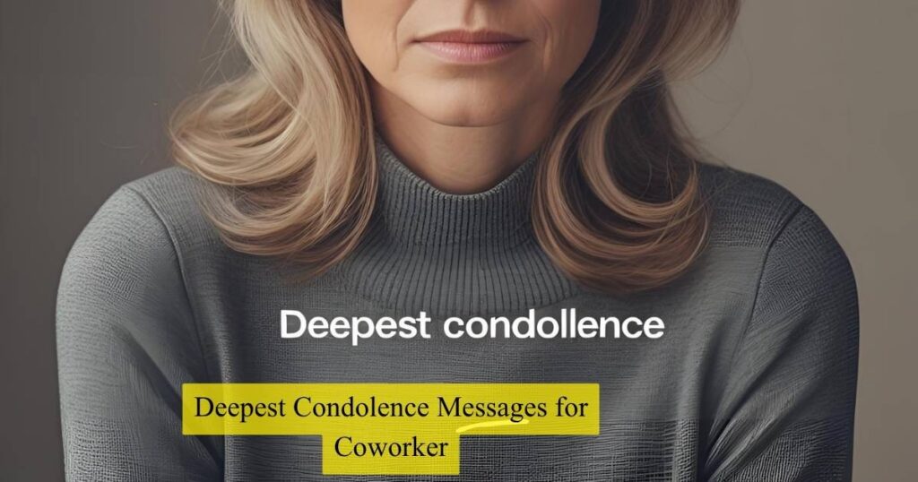 Deepest Condolence Messages for Coworker