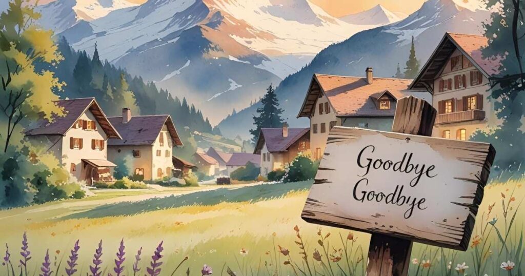 Goodbye Messages for Grandmother Who Passed Away in a Peaceful Swiss Village