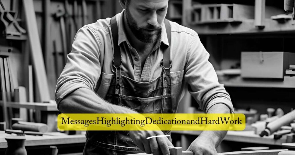 Messages Highlighting Dedication and Hard Work