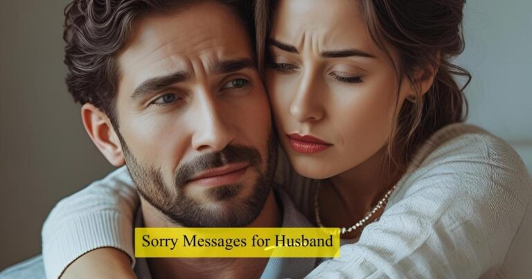 Sorry Messages for Husband