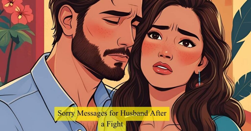 Sorry Messages for Husband After a Fight
