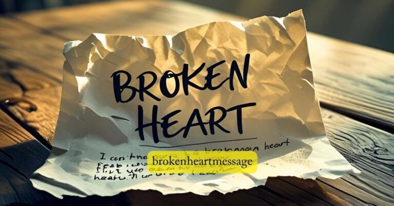 broken heart message